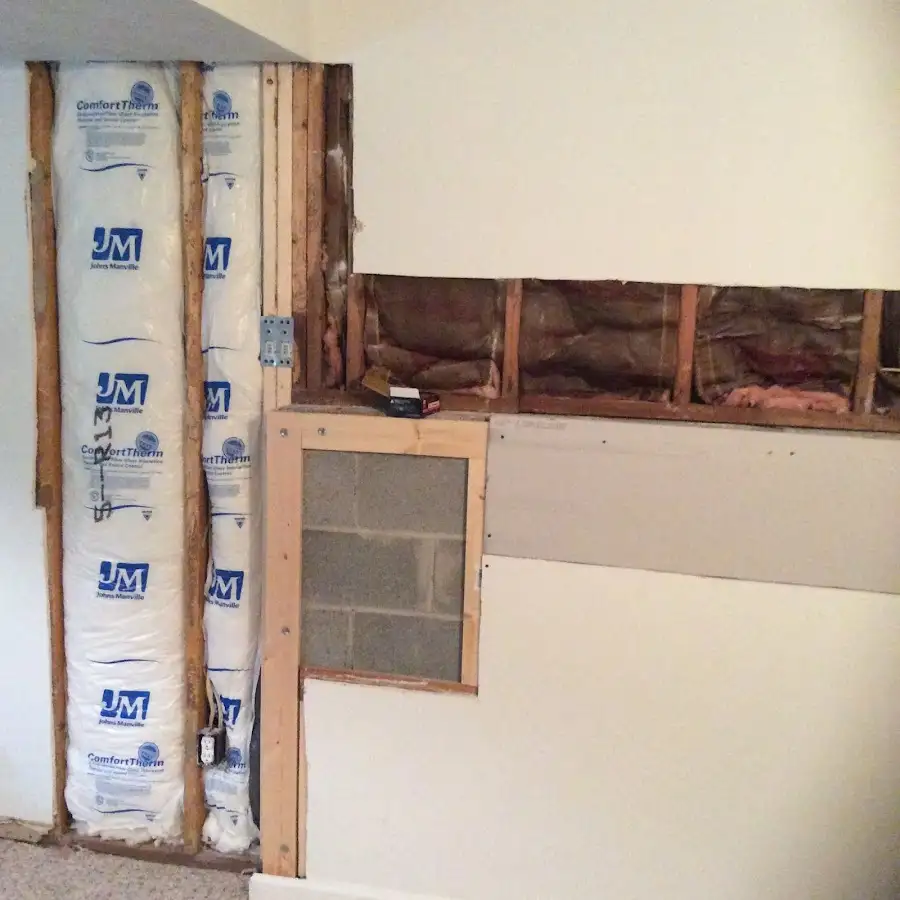 Wall insulation replacement during Basement Flood Cleanup in Lochmoor Waterway Estates